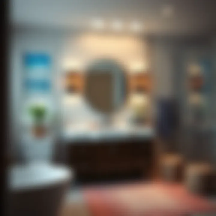 Stylish Bathroom Design with Vanity Top Stylish bathroom featuring a 67 x 22 vanity top