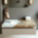 Diverse Material Finishes for Vanity Tops Elegant vanity top showcasing diverse material finishes