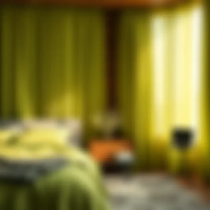 Magnificent Exploring the Aesthetic and Practical Applications of Lime Green Curtains in Bedroom Design