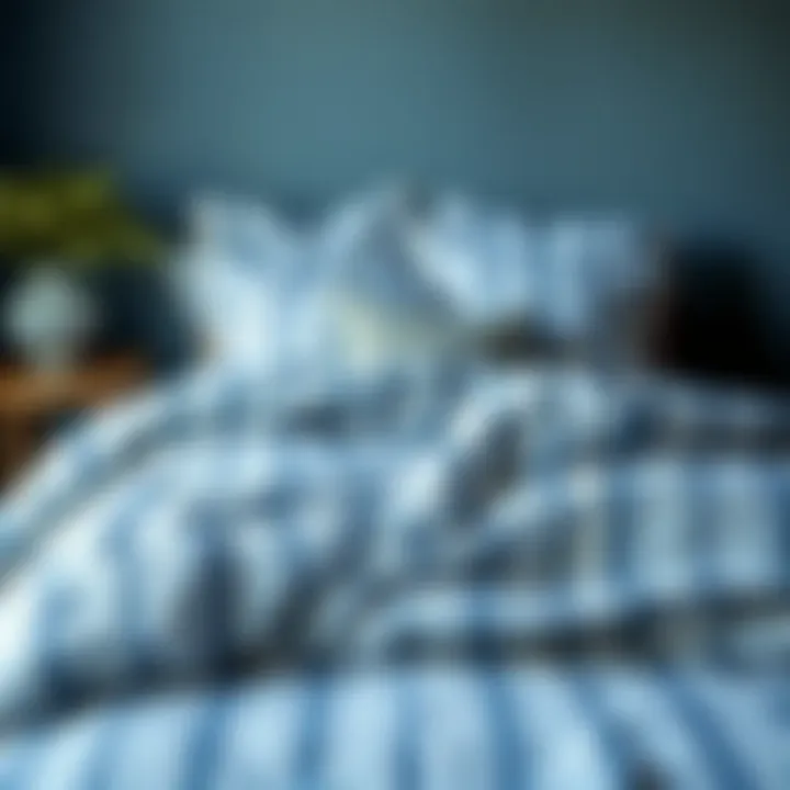 Magnificent Exploring the Aesthetic and Practical Aspects of Blue and White Pinstripe Comforters