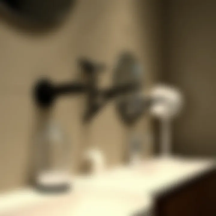 Aesthetic appeal of well-arranged bathroom cables