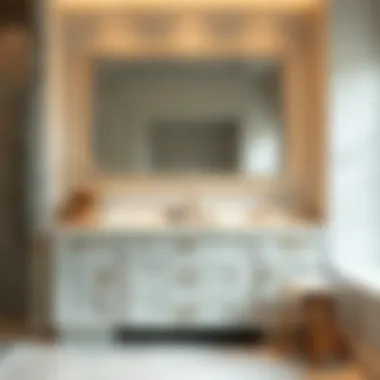 Luxurious marble bathroom vanity reflecting contemporary trends