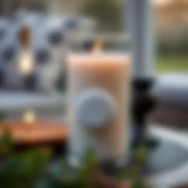 Close-up of a Timer Feature on a Candle Close-up of a timer feature on a candle
