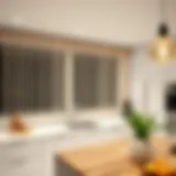 Stylish Bead Curtain in Contemporary Kitchen Elegant bead curtain in a modern kitchen setting