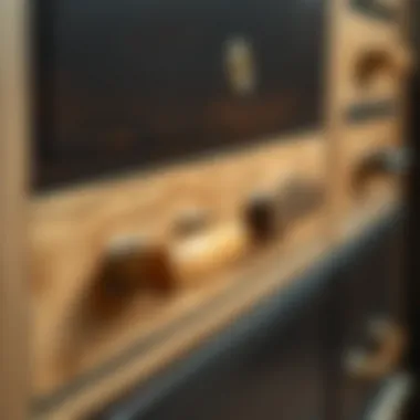 Comparison of materials for dresser handles