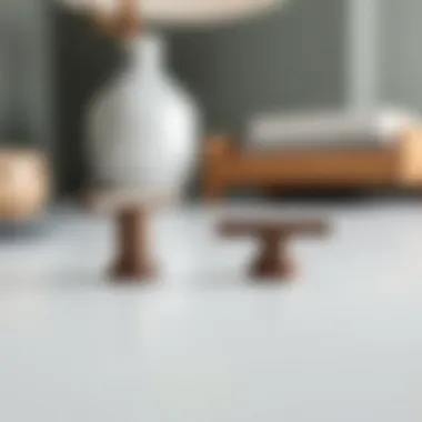 Modern metal handles showcasing minimalist design