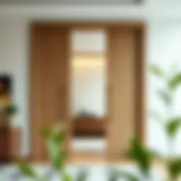 Elegant bi-level door design showcasing modern aesthetics