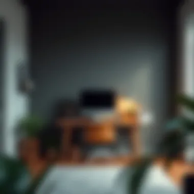 Space Management: Maximizing Your Home Office Optimized small office space with a computer desk