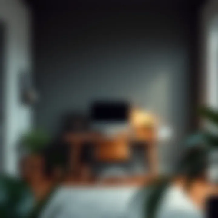 Space Management: Maximizing Your Home Office Optimized small office space with a computer desk