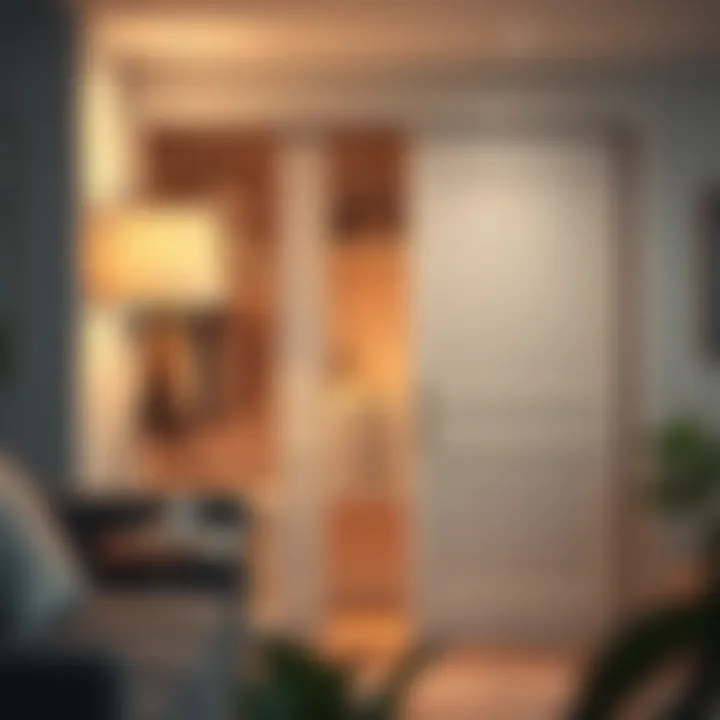 Efficient Closet Space Usage Efficient use of closet space with sliding doors