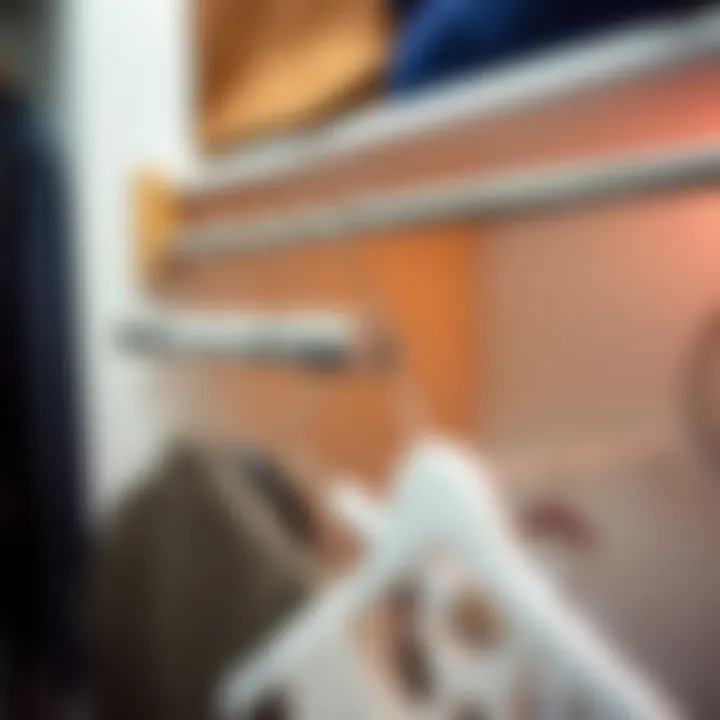 A customized mobile closet rod reflecting personal style and functionality