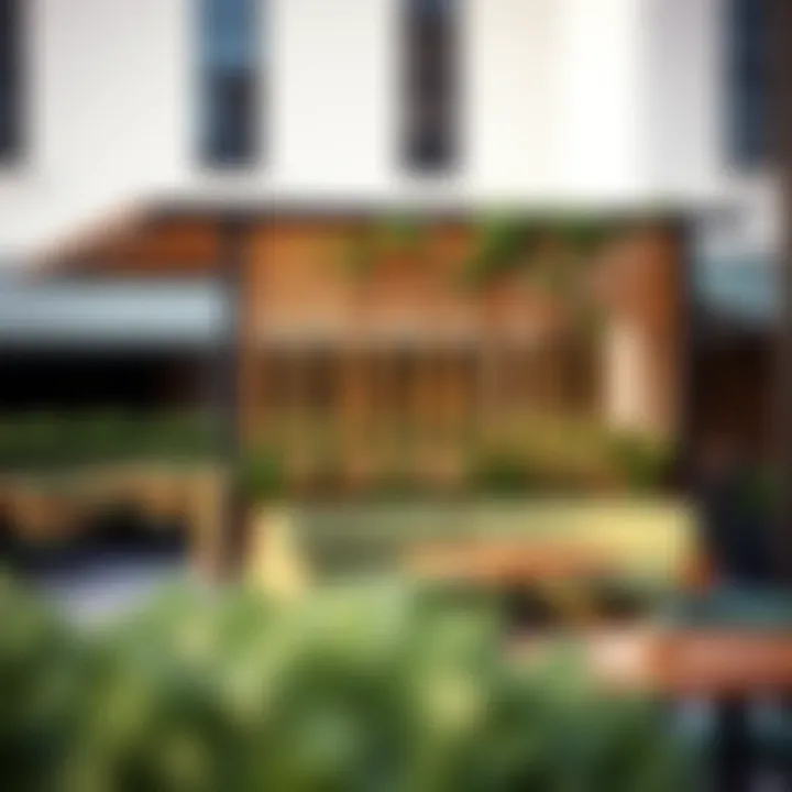 Stylish commercial space divider for outdoor dining