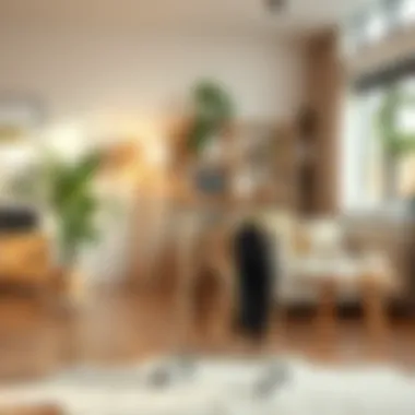 Shoe Hook Rack Enhancing Living Space Stylish shoe hook rack in a cozy living space