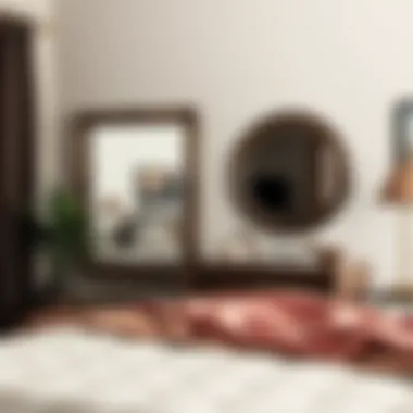 Integrating Mirrors into Cozy Interiors Decorative mirror placement within a cozy bedroom