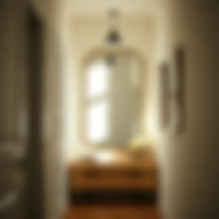 Enhancing Space with Light and Mirrors Well-lit hallway featuring a mirror enhancing light