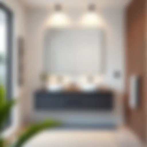 Sleek design of an 18-inch floating vanity in a contemporary bathroom setting