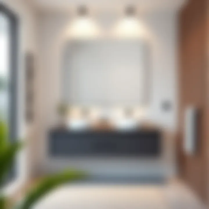 Modern Floating Vanity Design Sleek design of an 18-inch floating vanity in a contemporary bathroom setting