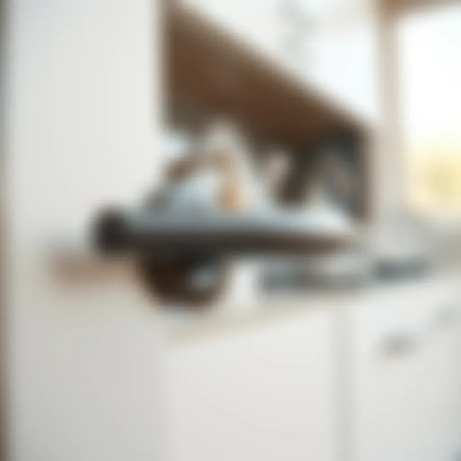 Elegant cabinet handle showcasing modern design