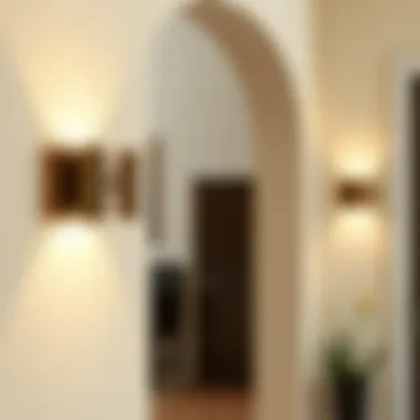 Elegant Wall Sconces for Entryway Enhancement Sleek wall sconces enhancing entryway decor