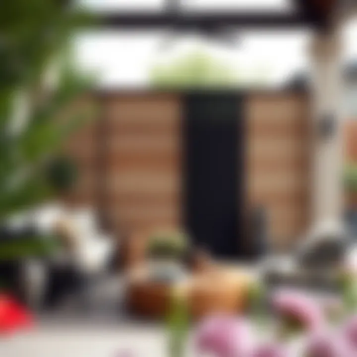 Contemporary screen design enhancing outdoor privacy