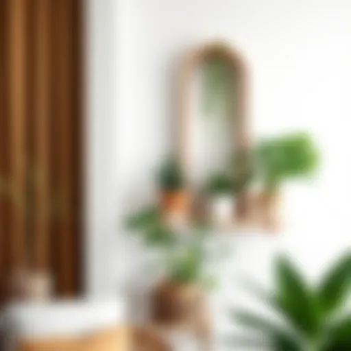 Elegant corner wall shelf displaying a variety of indoor plants