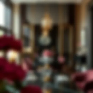 Borderless Mirror in an Elegant Dining Space An elegant borderless mirror in a vibrant dining area