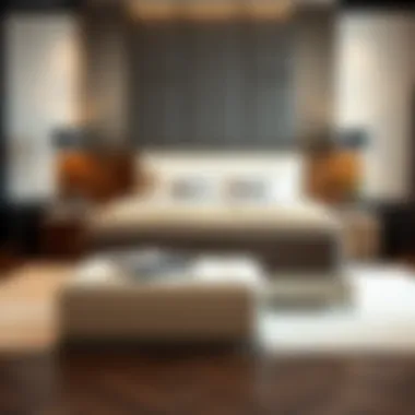 Elegant queen-size bedroom set featuring modern design