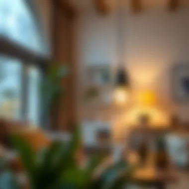 Energy Efficiency of Smart Bulbs Energy-efficient smart bulbs in a modern home setting