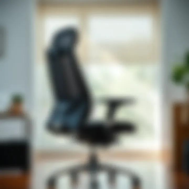 Adjustable Ergonomic Office Chair An ergonomic office chair showcasing adjustable features