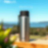 Elegant stainless steel thermoflask showcasing sleek design