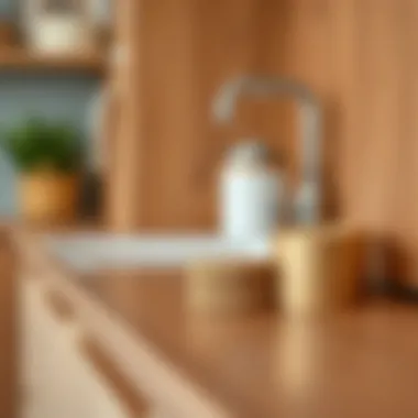 Close-up of high-quality materials used in a 48-inch sink base cabinet.