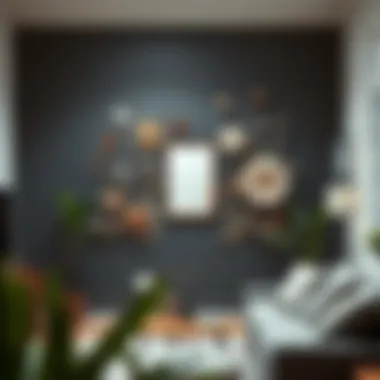 Creative wall art using inexpensive materials