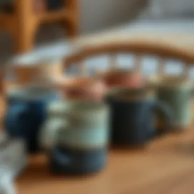 Diverse Materials for Every Taste Variety of mugs made from different materials