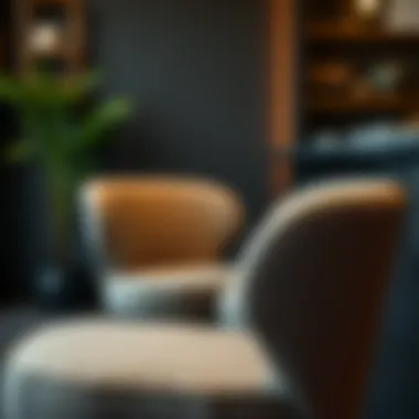 Craftsmanship in Bar Chair Design Close-up of elegant materials used in bar top chairs