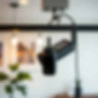 Close-up of remote control for battery track lighting