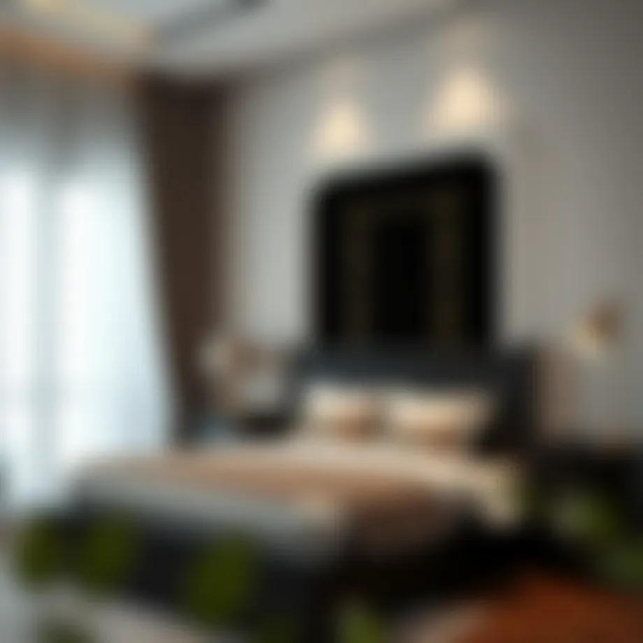 Elegant black queen size bed frame with integrated storage
