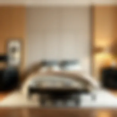 Optimizing Bedroom Space with Style Chic arrangement of a bedroom with effective storage solutions