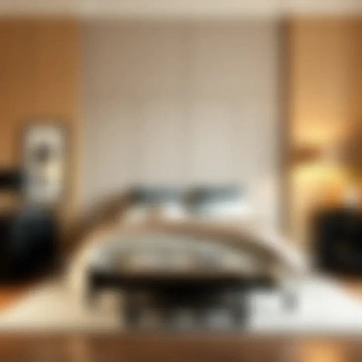 Optimizing Bedroom Space with Style Chic arrangement of a bedroom with effective storage solutions