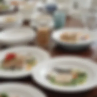 Variety of Corelle Designs Variety of Corelle lunch plates illustrating design options