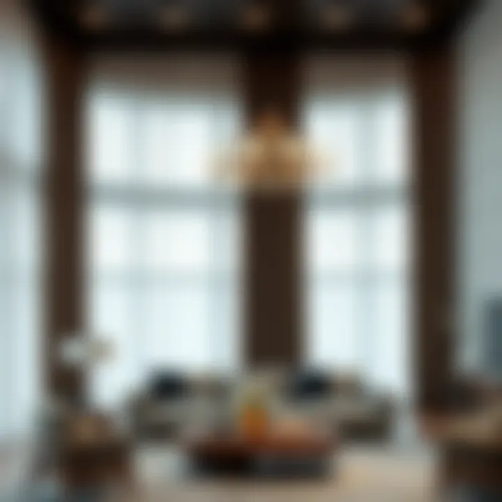 Elevating Spaces with Drapery Stylish living room with drapery accentuating height