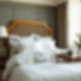 Luxurious Egyptian cotton fitted sheets with intricate patterns