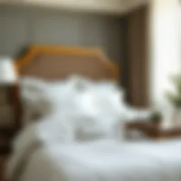 Luxurious Egyptian cotton fitted sheets with intricate patterns