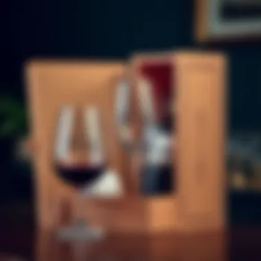 Personalized Touches in Gift Boxes Customized wine glass gift box with personal touches and branding