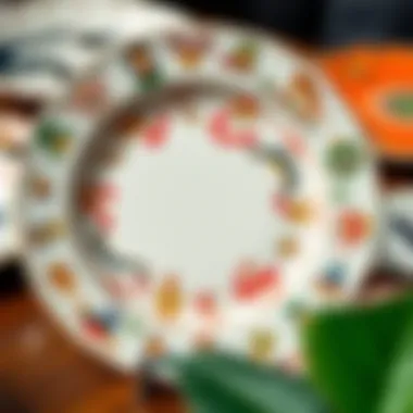 Cultural Diversity in Dinner Plate Designs Artistic representation of various dinner plate designs showcasing cultural diversity