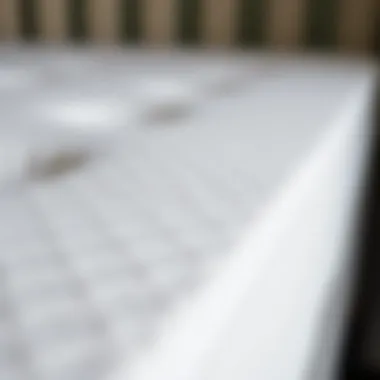 Close-up of foam material showcasing its texture and quality
