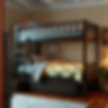 Customizable Full Over Full Bunk Bed with Storage Customizable full over full bunk bed with storage options