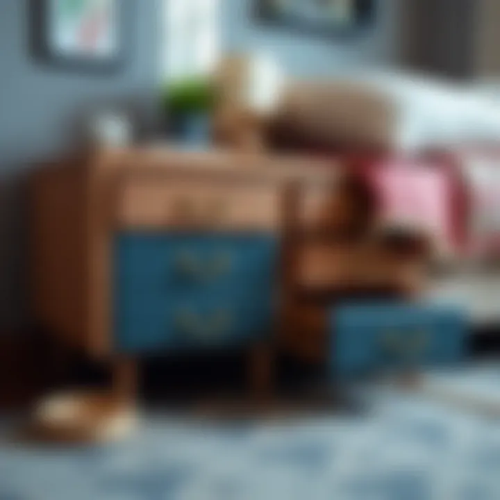 Creative DIY Customization of Side Drawers DIY side drawer customization showcasing creativity.