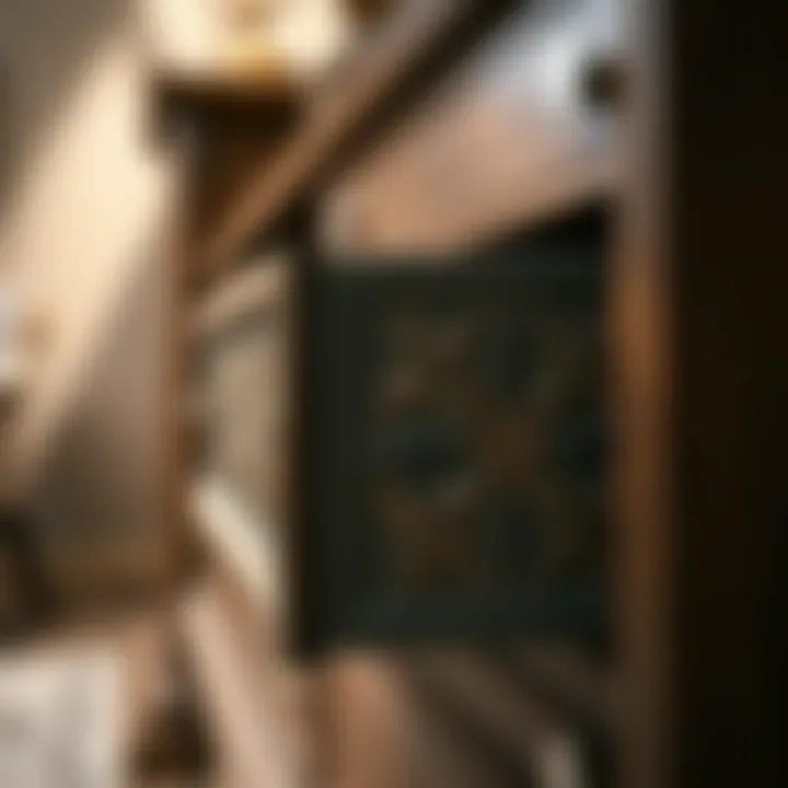 Aesthetic Appeal of Side Drawers Elegant side drawer design with intricate patterns.