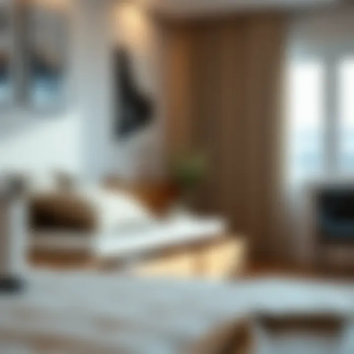 Harmonizing Side Drawers with Bedroom Decor Modern bedroom with stylish side drawers complementing the decor.