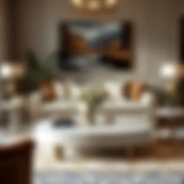 Elegant coffee table paired with stylish end tables